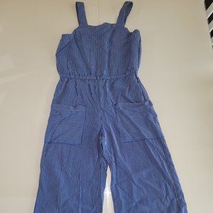 Gymboree Girls' Big Casual Knit Romper, Electric Blue - PREW-OWNED SIZE 10
